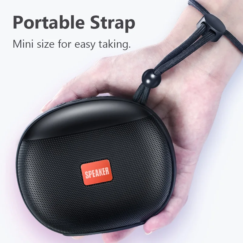 Мини портативный Bluetooth динамик беспроводной бас Бумбокс водонепроницаемый