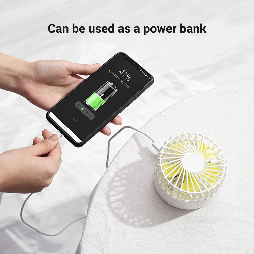 

Desktop Folding Fan Electric Fan Telescopic Air Cooler Rechargeable for Office Household Travel @LS