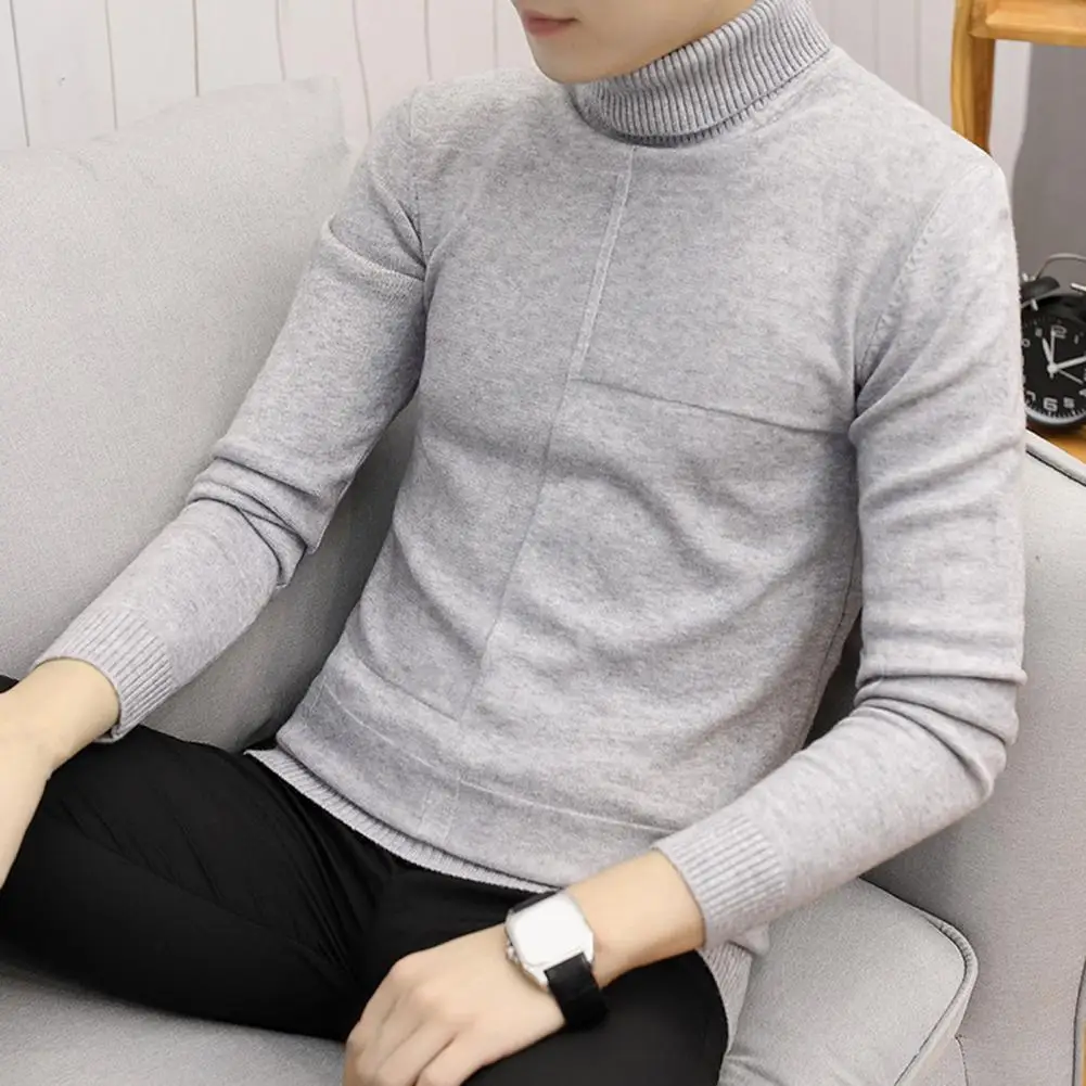 

Мужской вязаный джемпер, трикотажные пуловеры, шикарный уличный свитер, удерживающий тепло мужской свитер, Стильный Эластичный Мужской пул...