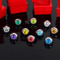 new tokyo anime xiao rings for women men teens aesthetic akatsuki red cloud ring cosplay metal finger accessories jewelry gift