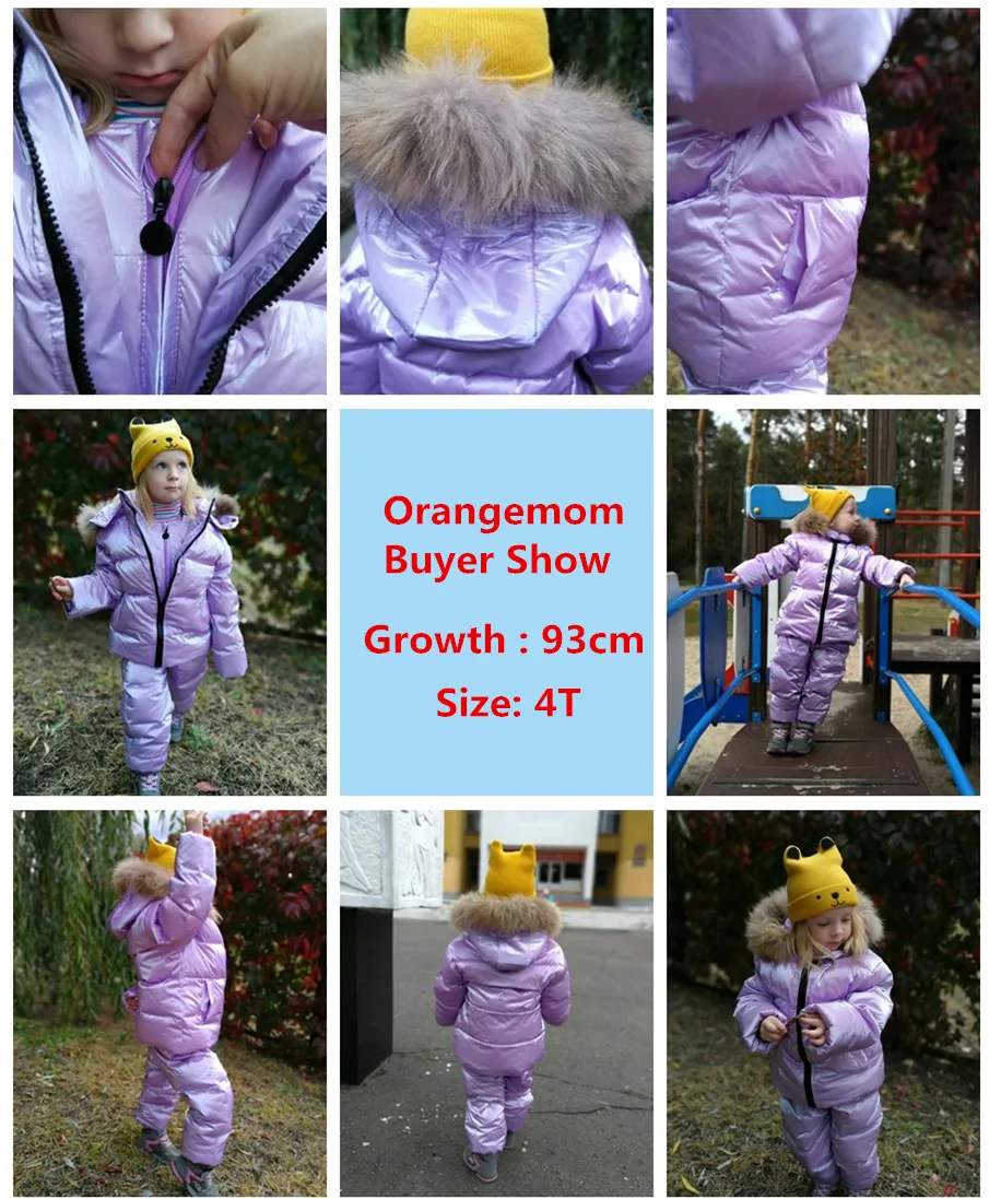 Orangemom brand jacket for girls coat 2-8 years Children's clothing boys outerwear cute red snowsuit kids winter clothes