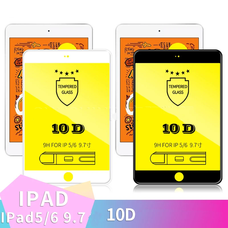 10D защитная пленка из закаленного стекла для Apple iPad 1 2 3 4 5 6 Air полноразмерная