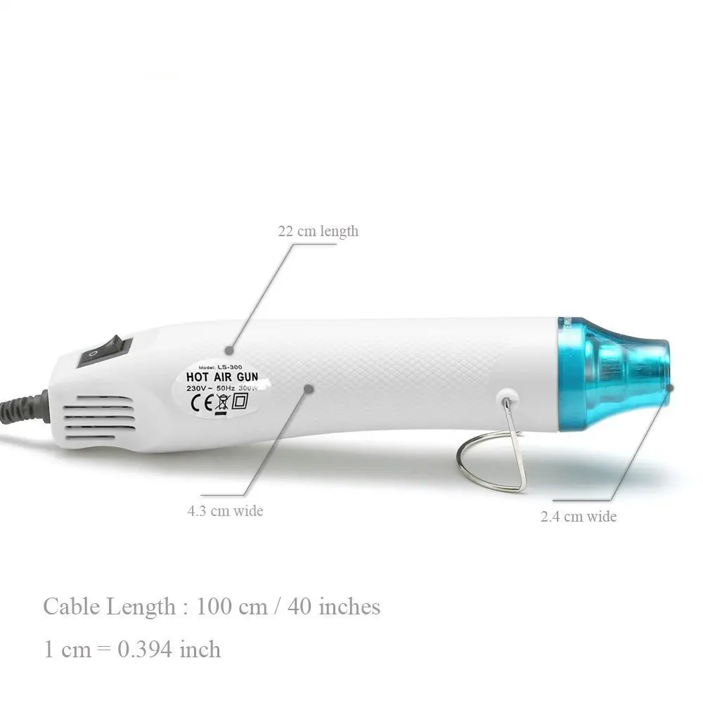 Мини горячего воздуха пистолет для термоусадочные трубки сушки Краски DIY