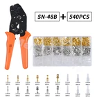 450540900 шт. изолированный Штекерный соединитель для проводов 2,84,86,3 мм обжимные клеммы для электрических проводов лопатки соединители набор в ассортименте