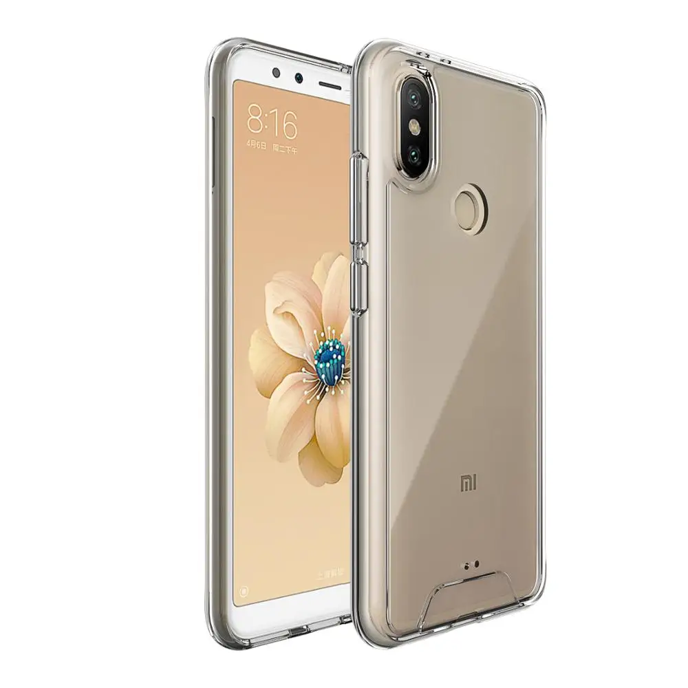 Прозрачный чехол Hanven для телефона Xiaomi Mi A2 (6X) PC + TPU|Бамперы| |