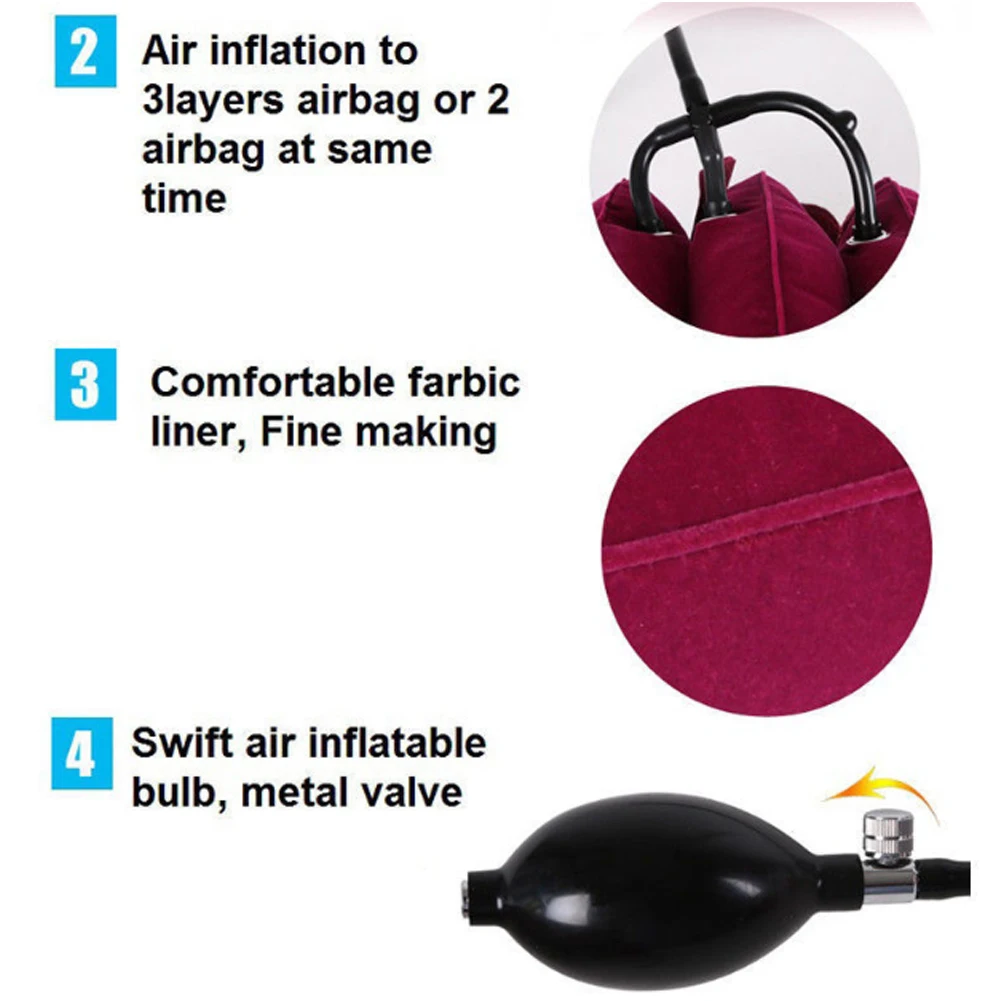 

Cervical Traction Collar Medical PVC Line Neck Massage Device Support Brace Posture Corrector Pain Relief Neck Care