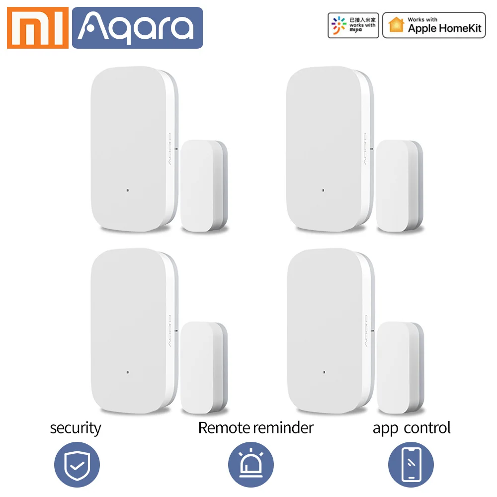 4PCS Aqara датчик окна двери Zigbee беспроводное соединение умный mi ni дверной датчик многофункциональная работа с Xiao mi умный дом mi home app - Цвет: 4PCS