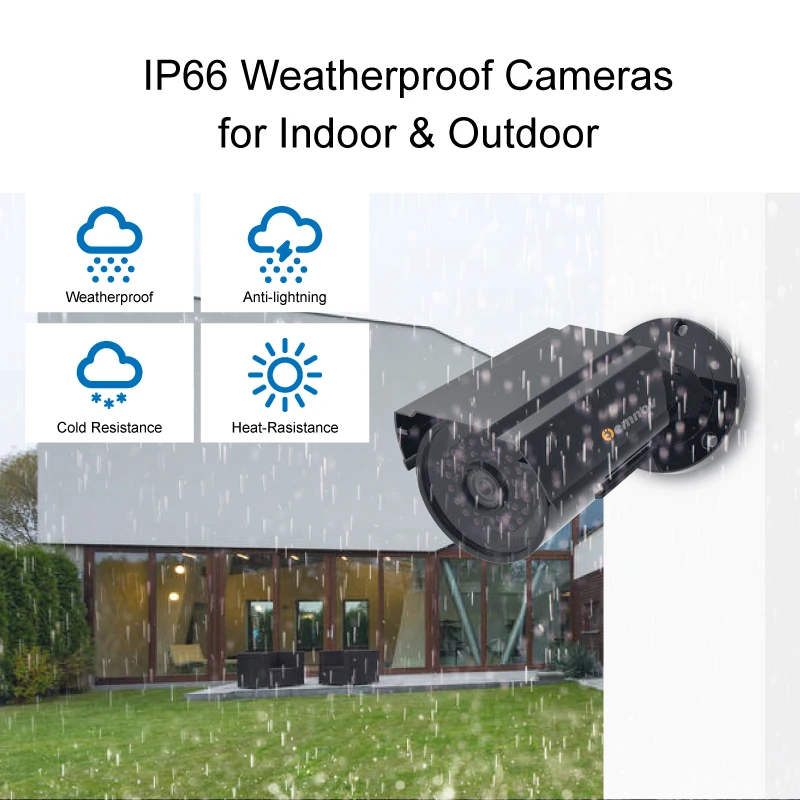 Einnov 8CH Port AHD DVR Cameras Security Camera System 1080P 2MP Outdoor Video Surveillance Kit CCTV NVR P2P Night View | Безопасность и