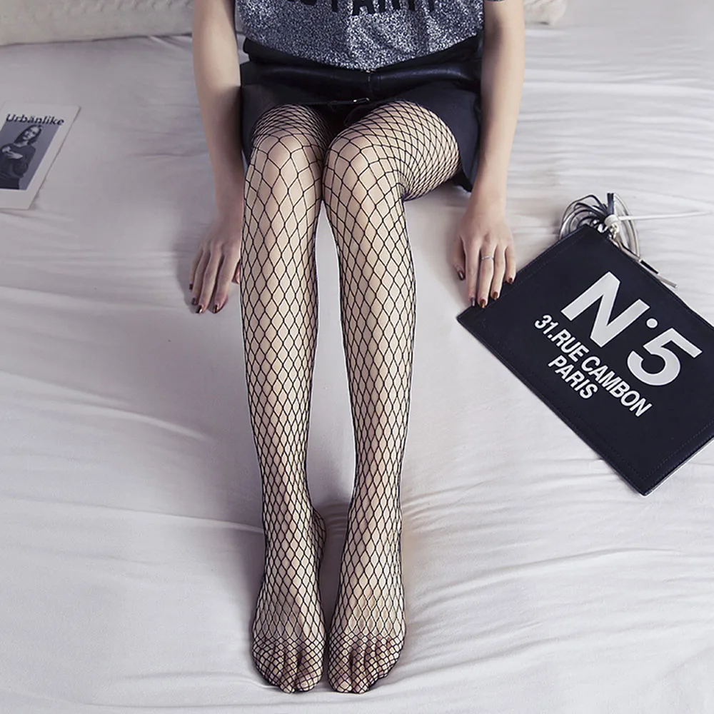 Женские сетчатые колготки эластичные дышащие и сексуальные колготки|Колготки