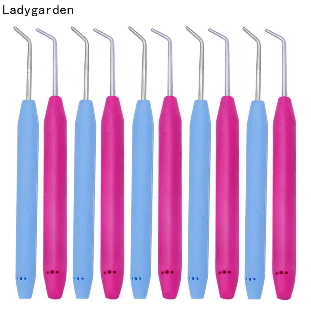 10 шт. вязальные спицы с резиновой ручкой | Дом и сад