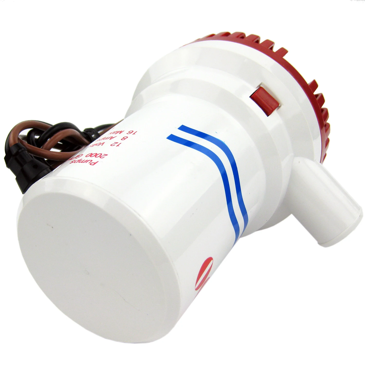 Сверхмощный откачивающий насос 12 В 8 А 2000 галлонов в час неавтоматический морской