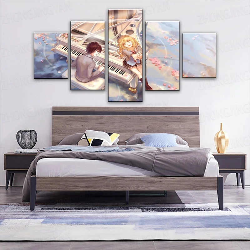 5 шт. Декоративные плакаты на фортепиано для мальчиков и девочек | Дом сад