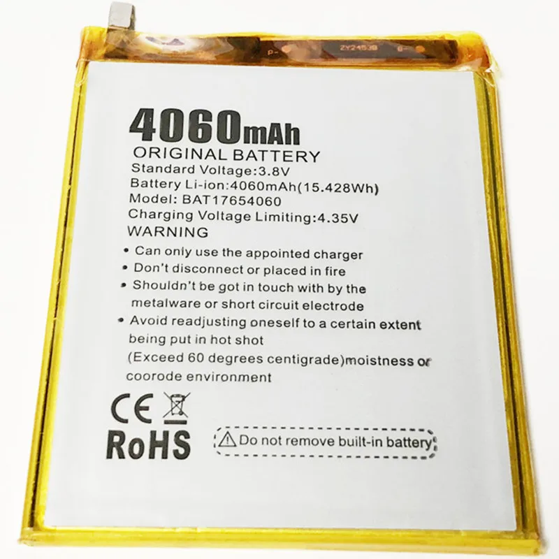 Аккумулятор 3 8 в 4060 мАч BAT17654060 Для DOOGEE Mix 2|Аккумуляторы для мобильных телефонов| |