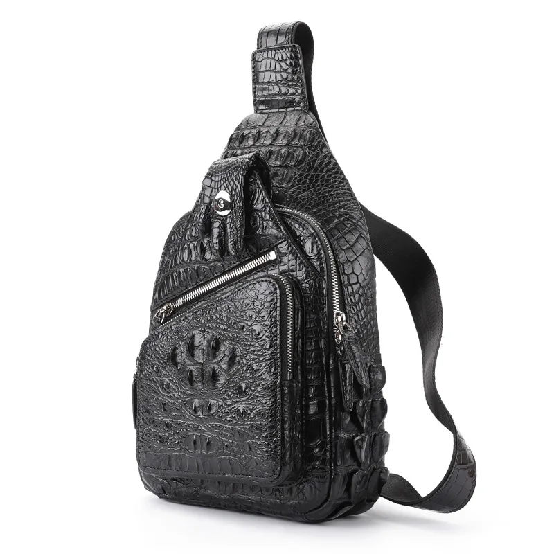 Роскошная мужская сумка-мессенджер на плечо с имитацией сиамской рыбы