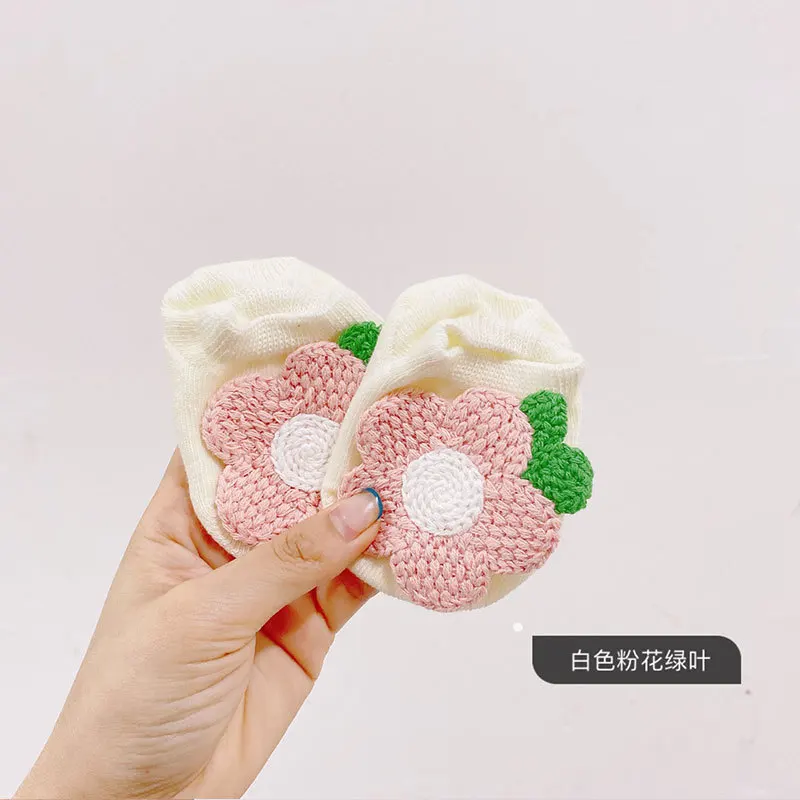 Baby Socks Candy Color Cotton Socks Newborn Non-slip Foor Socks Boat Socks Fowers Daisy Girl Children Socks