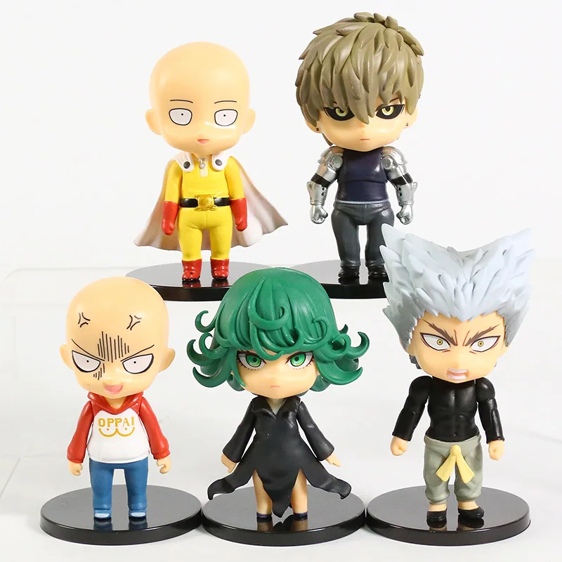 Аниме One Punch Man Фигурки Коллекционная игрушка Сайтама Genos Senritsu no Tatsumaki ПВХ Модель