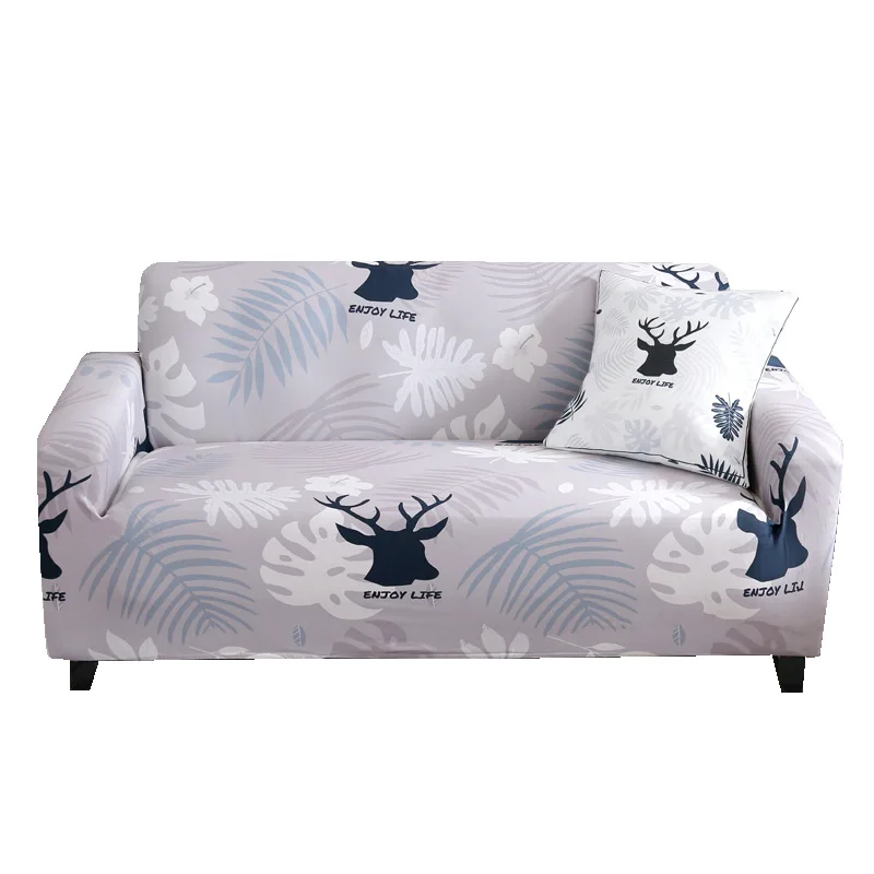 

Square Lattice Printed L Shape Sofa Covers for Living Room Sofa Protector Anti-dust Elastic Stretch Covers for Corner Sofa Cover