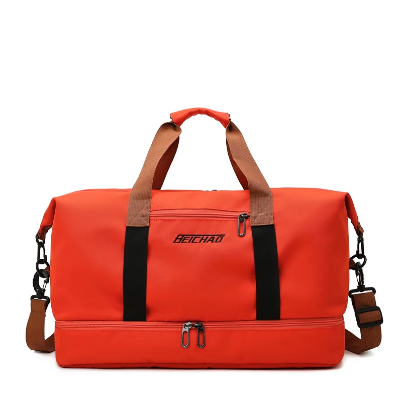 

New Fashion Travel Bag Women Duffle Bag With Shoe Organizer and Storage Waterproof Big Tote Handbag Sport Fitness Yoga Gym Bags