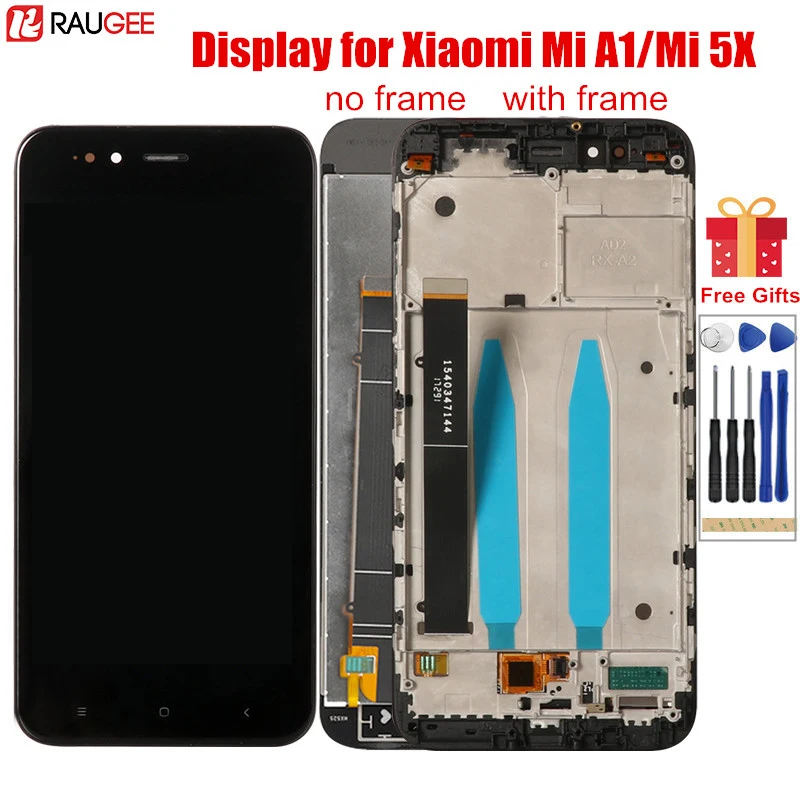 ЖК дисплей для Xiaomi Mi A1 экран сенсорный с рамкой дигитайзер сменная панель MiA1 A 1