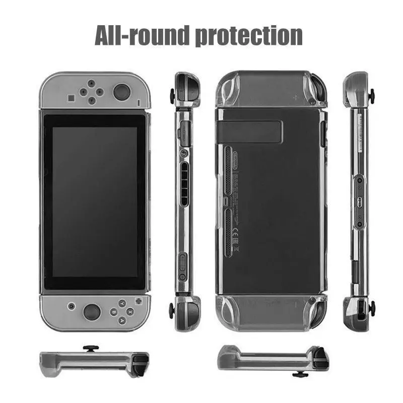 6 in 1 game accessory set Black red blue For Nintend Switch Travel Carrying Bag Screen Protector Case Charging Cable | Электроника