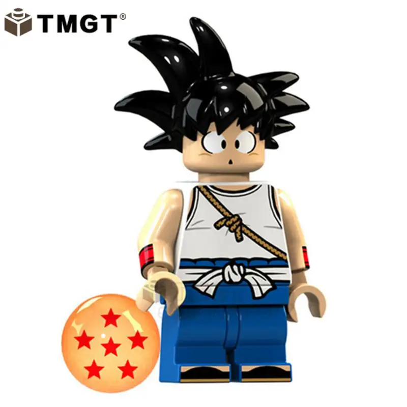 Одна распродажа Dragon Ball Z Сон Гоку гогета плавки ланч-маи Android 17 строительные блоки игрушки для детей - Цвет: XP054-Goku