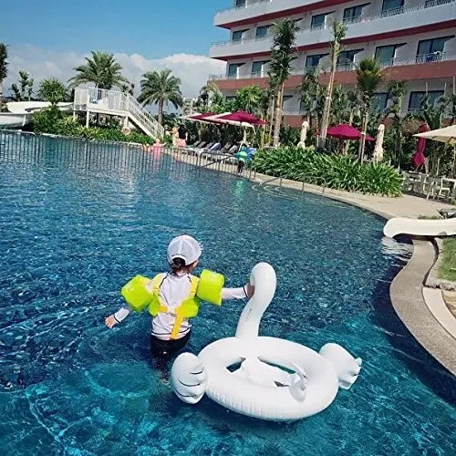 Детский надувной бассейн с розовым фламинго плавательный круг для младенцев