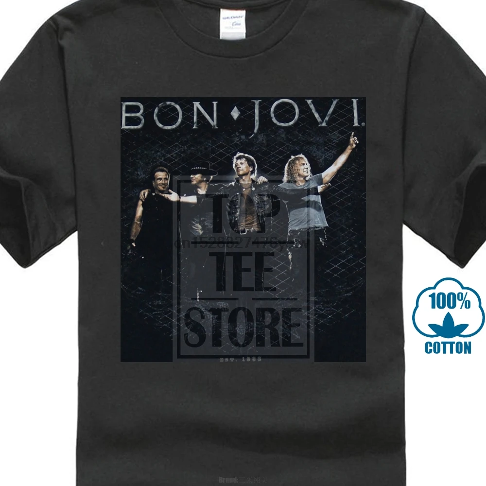 Bon Jovi стоящая овационная футболка S M L XL 2XL новая брендовая Официальная