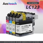 Чернильные картриджи aecобучения, совместимые с LC121 LC 123, LC123, 4 шт., для принтера Brother DCP-J552DW, DCP-J752DW, MFC-J470DW, MFC-J650DW