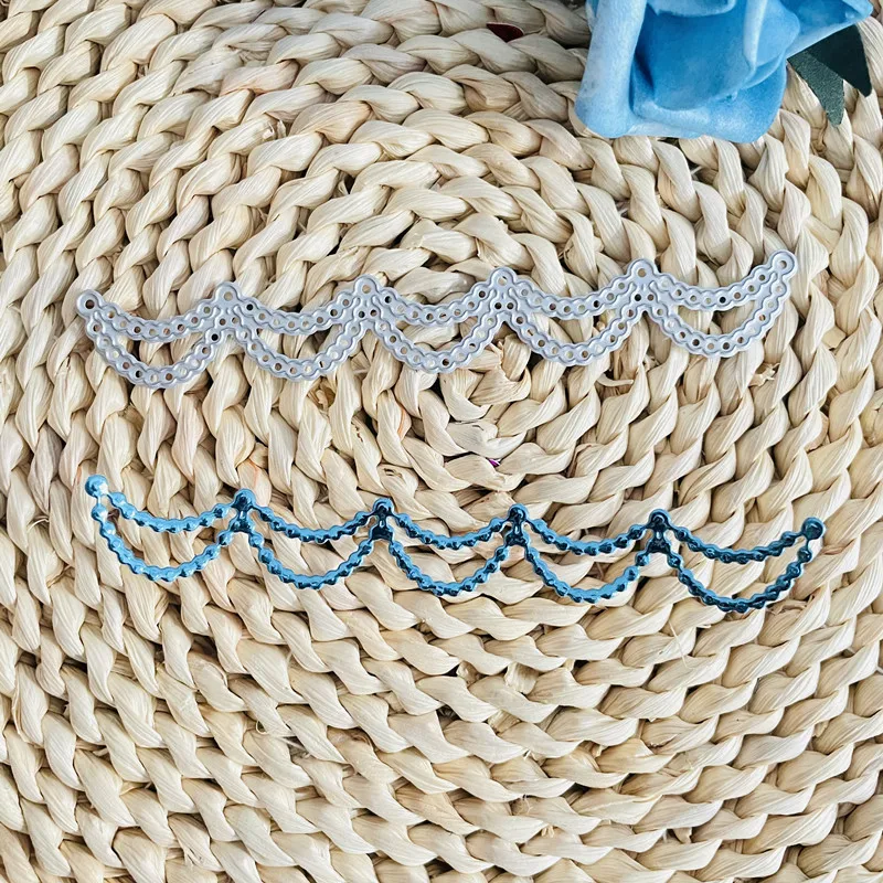 

Отверстия, цепочка, граница, кружево, скрапбукинг, штамп для резки металла, «сделай сам», скрапбукинг, бумажные карты, тиснение, ремесло, высечка ручной работы