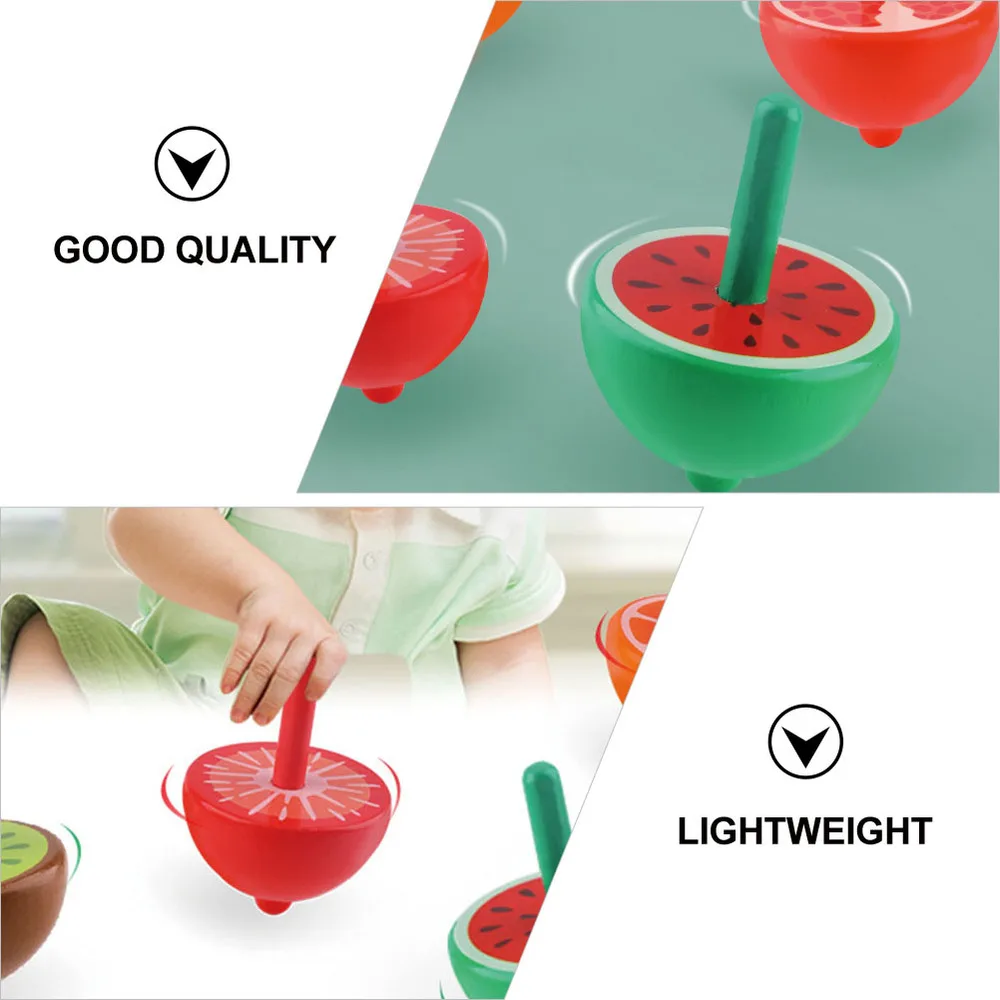 

6pcs Wooden Gyro Toys Funny Spinning Tops Interesting Child Gyro