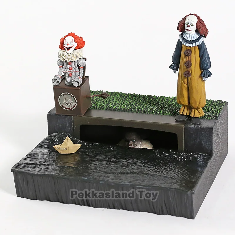 Экшн фигурка клоуна пеннивайза из фильма ужас NECA стейвена Кинга|Игровые фигурки