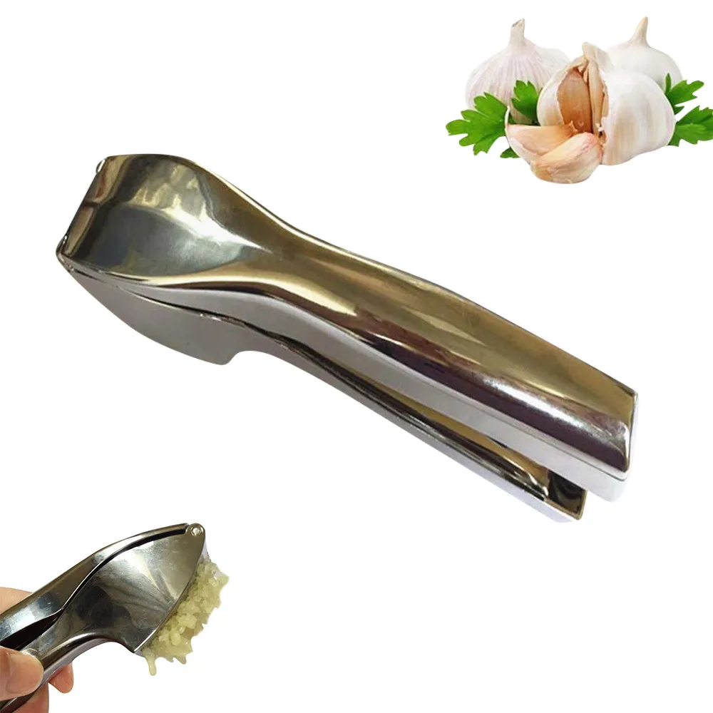

Kitchen Garlic Press Cutter Stainless Steel Ginger Press Meat Grinder Crusher Kitchen Tool Micer Grinder Squeeze Tool #695