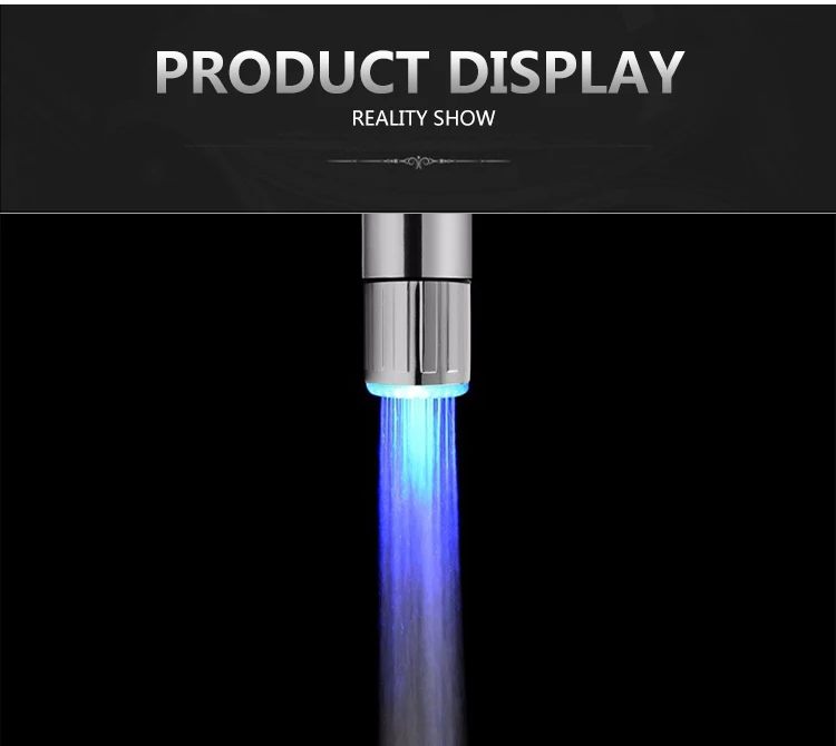 Чжан Цзи светодиодный кран световой кран сопла RGB цвет мигающий температура кран аэратор для смесителя экономия Кухня Аксессуары для ванной комнаты