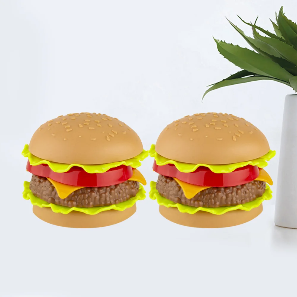 

2 Set Fries Playing-House Set Simulation Mini Burger Model Kids Kitchen Toys Play Food Set
