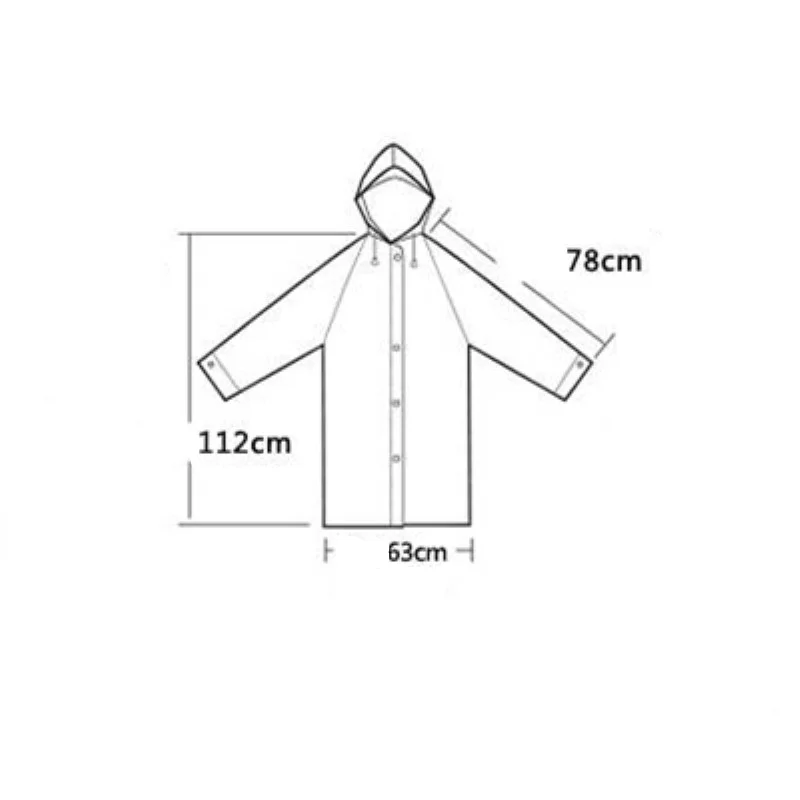 

Adult Hiking Men and Women EVA Translucent Raincoat Raincoat