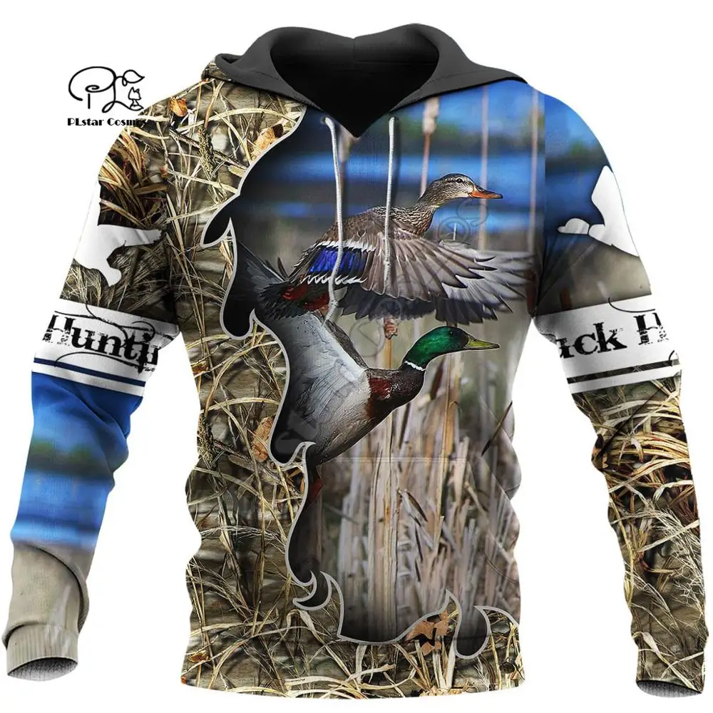 

PLstar Cosmos Duck Hunting Animal Hunter Camo Tattoo Dog Tracksuit Pullover Streetwear 3DPrint Men/Women Autumn Funny Hoodies 22