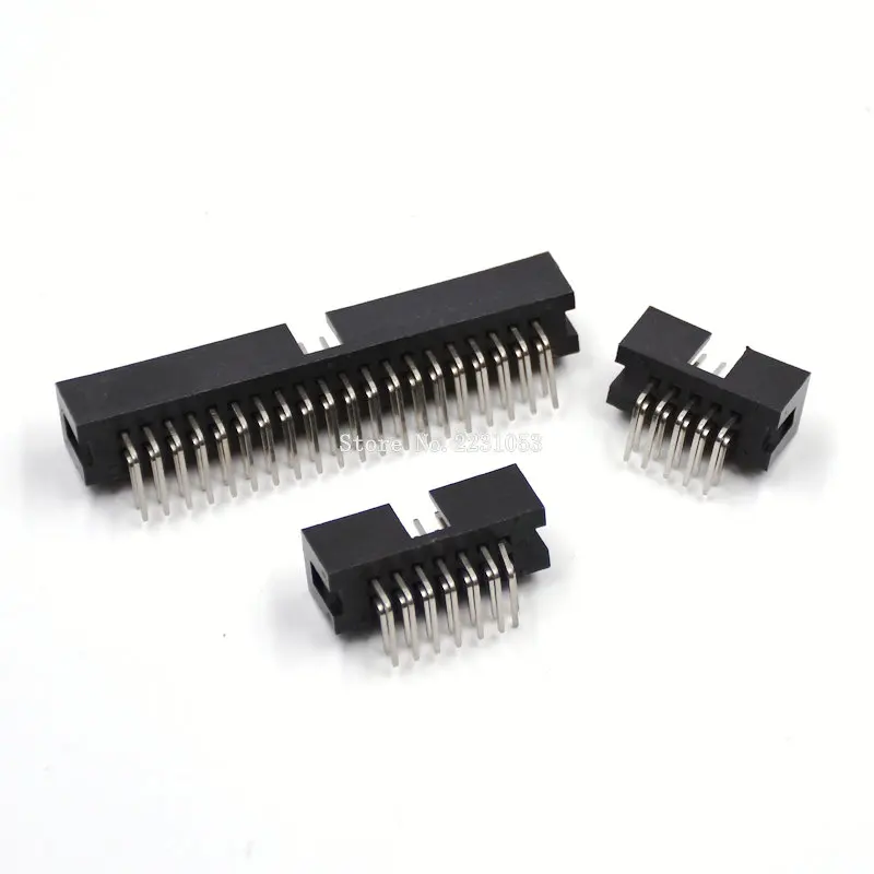 10 шт. коннектор-коннектор IDC JTAG с прямым углом DC3 6P 8P 10P 14P 16P 20P 26P 30P 40P Pitch 2 54 мм |