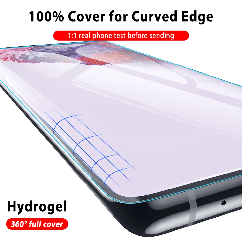 Защитная пленка для samsung galaxy s20 ultra s10e s10 lite s9 s8 plus s7 edge Гидрогелевая защиты экрана