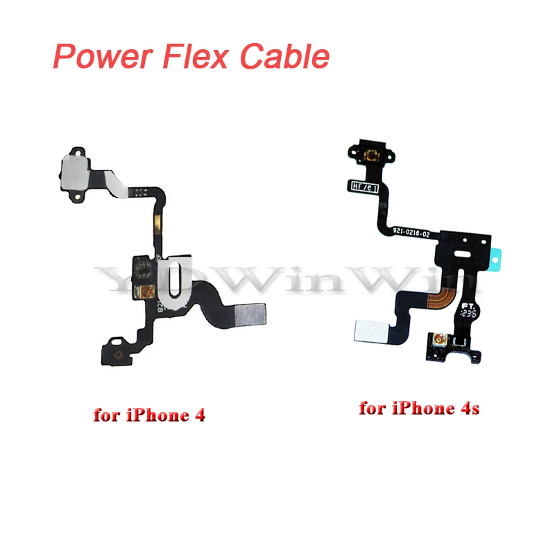 1 шт. Мощность Кнопка шлейф кнопки включения выключения для iPhone 4 4S Кнопки