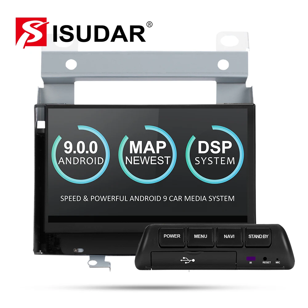 Автомобильный мультимедийный плеер Isudar 2 Din Android 9 для Land Rover/Freelander 2007 2012 GPS Automotivo