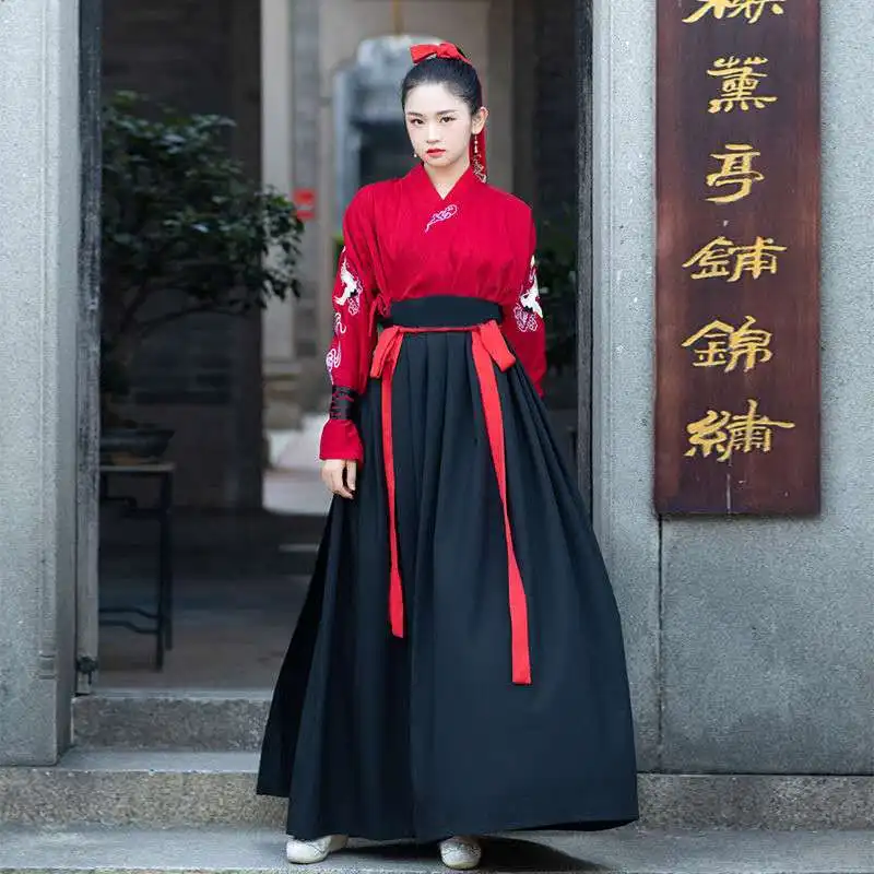 Древней китайской династии Тан древний костюм ханьфу китайское платье Стиль