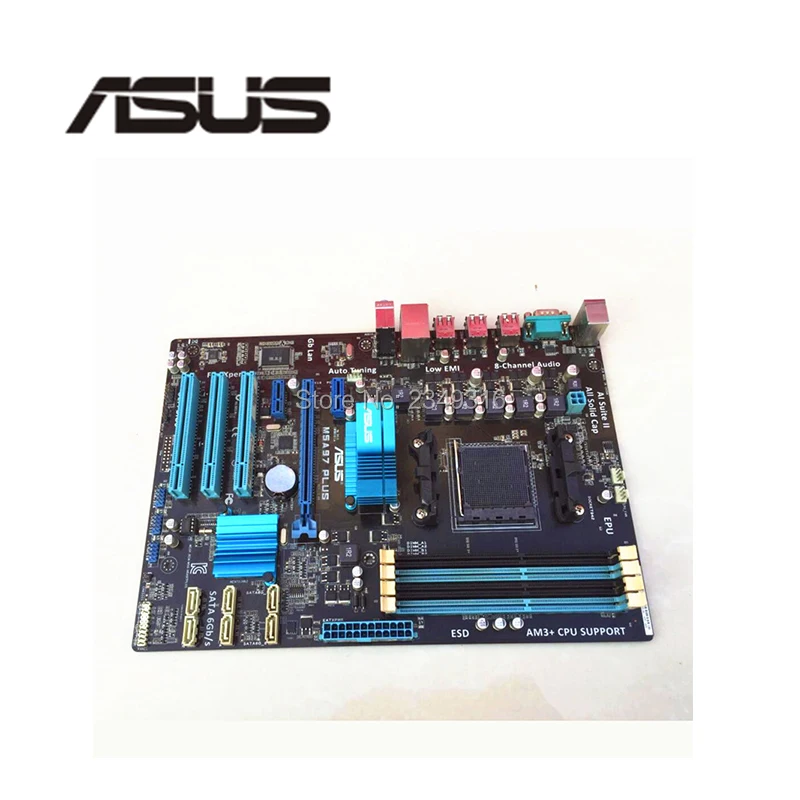 Для ASUS M5A97 PLUS оригинальный б/у Рабочий стол для 970 материнской платы разъем AM3 + DDR3