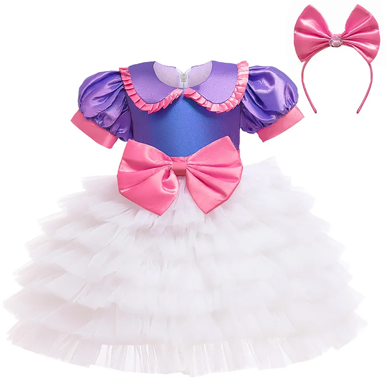 Christmas 1-6 Years Kids Dress For Girls Wedding Tulle Lace Girl Dress Elegant Princess Party Pageant Formal Gown Baby Clothes