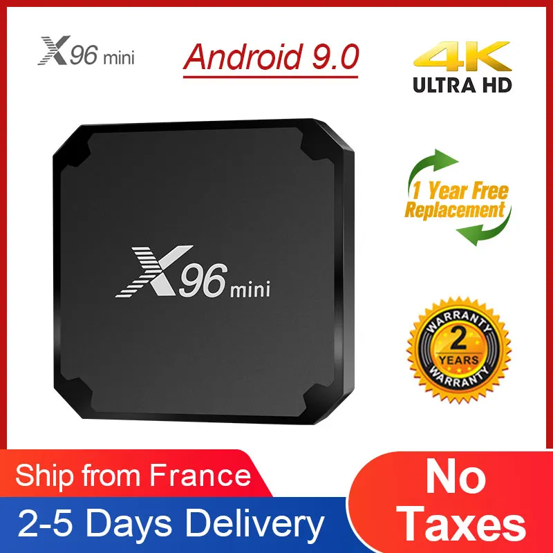 ТВ приставка X96mini Android 9 0 2 ГБ/16 ГБ 1 ГБ/8 Гб поддержка 4K 4G Wi Fi 100 м смарт Amlogic S905