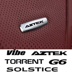 Наклейка на сиденье автомобиля, металлические значки для настройки переднего сиденья для Pontiac Aztek G6 Grand Prix GTO Solstice, торрент Vibe, автомобильные аксессуары