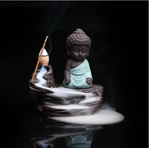 Бутиковый домашний декор Zen Monk Buddha керамическая курильница Yixing ароматический