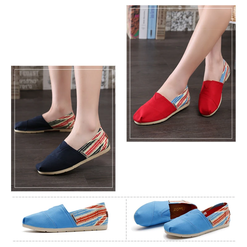 

Summer Casual Fisherman Shoes Comfort Old Beijing Canvas Flats Shallow Mouth Fashion Women Shoes Set Foot High Quality Canvas
