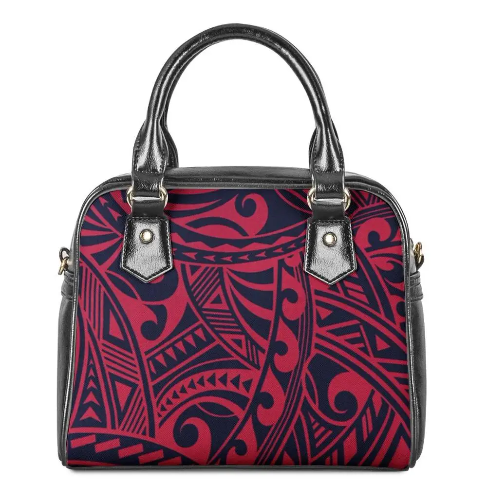 

Лидер продаж 2020, полинезийские племенные сумки с принтом, женские сумки, сумка на плечо, Индивидуальные Роскошные Сумки из искусственной ко...