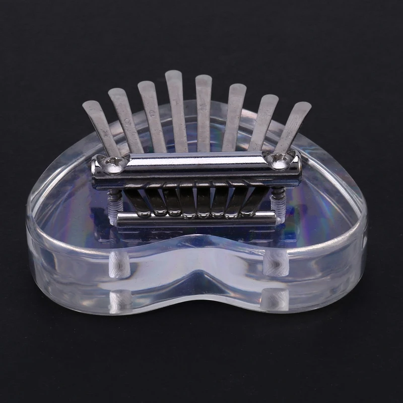 

8 Key Colorful Kalimba Thumb Piano,Mini Transparent Acrylic Finger Piano Musical Instrument for Beginners,Heart