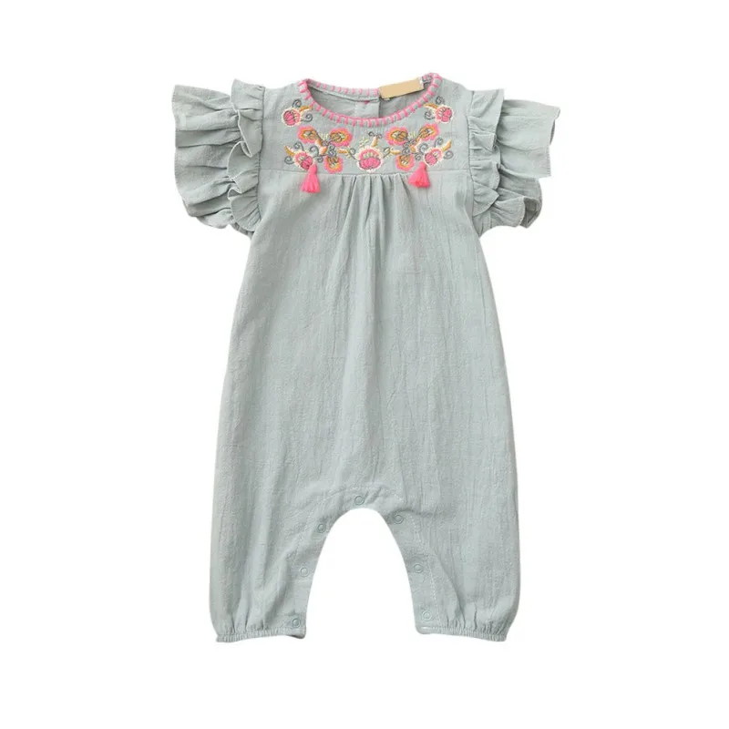 Одежда для маленьких девочек комбинезоны новорожденных летние повседневные
